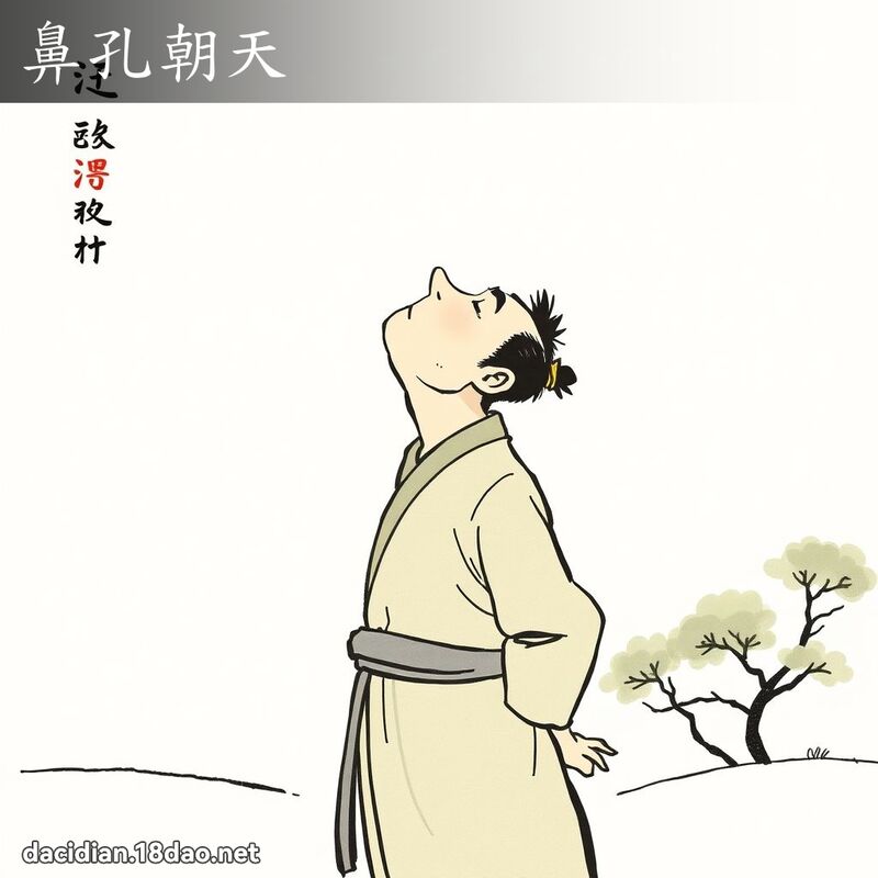 鼻孔朝天 配图