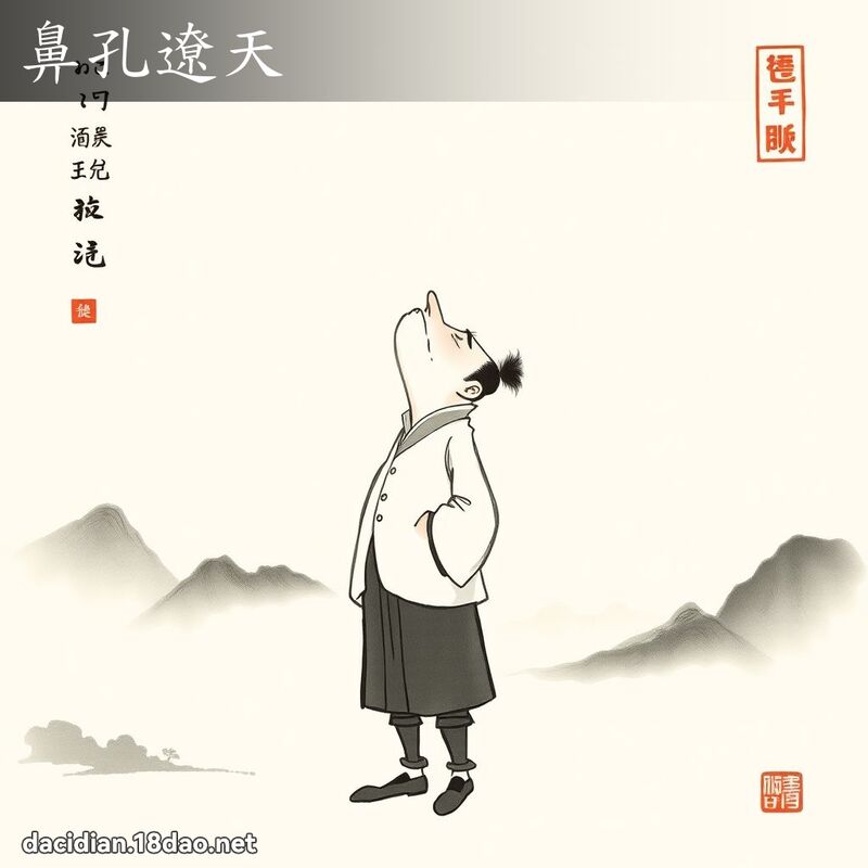 鼻孔遼天 配图