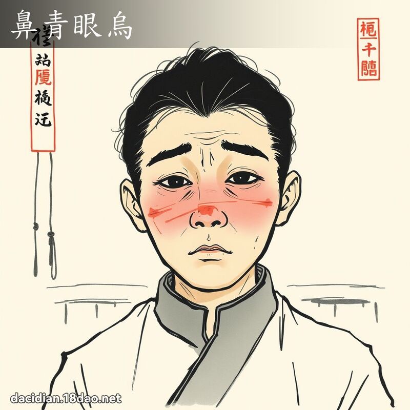 鼻青眼烏 配图