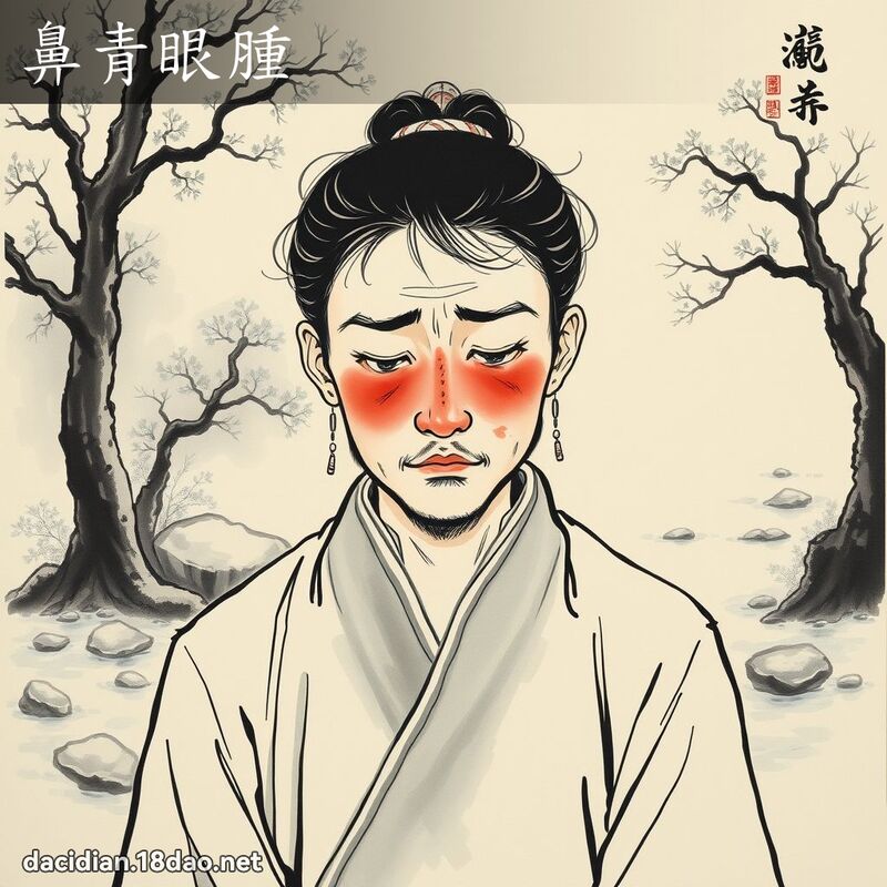鼻青眼腫 配图
