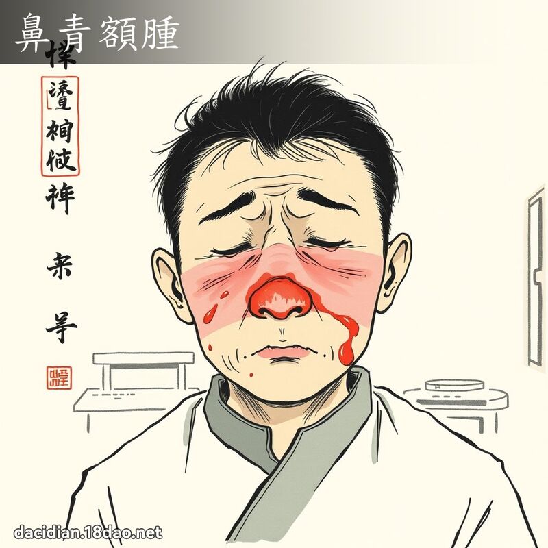 鼻青額腫 配图
