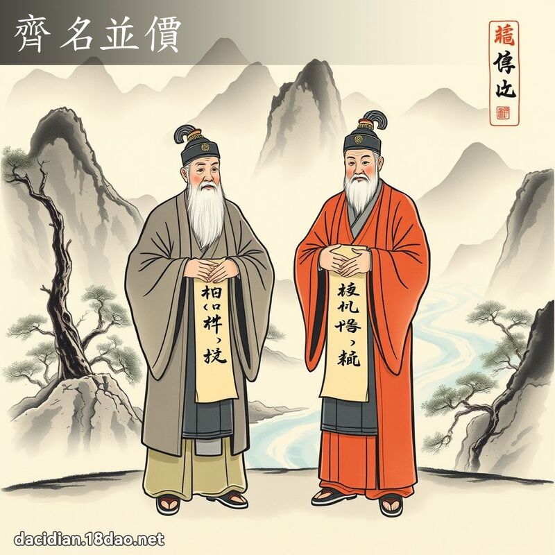 齊名並價 配图