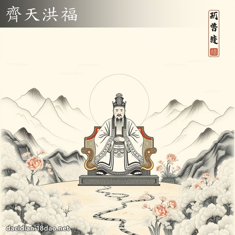 齊天洪福 配图