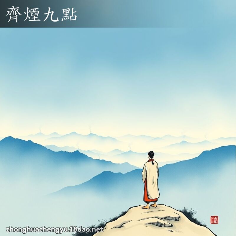 齐烟九点 - 中华成语配图
