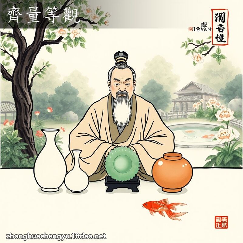 齐量等观 - 中华成语配图