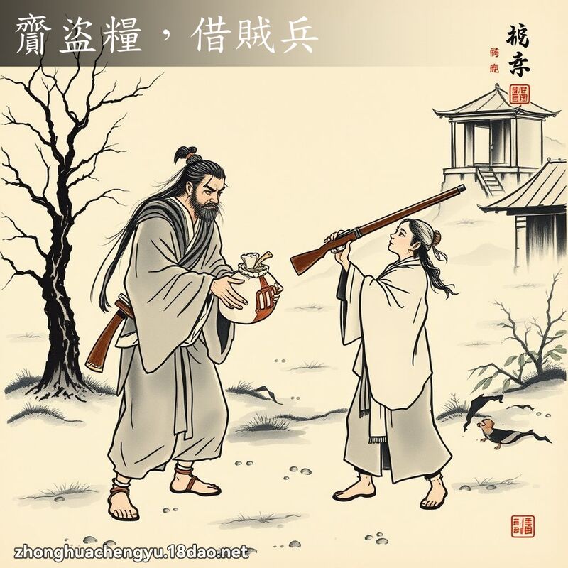 齎盜糧，借賊兵 - 中華成語配圖