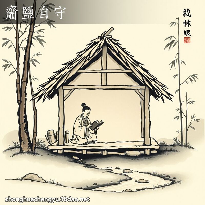 齏鹽自守 - 中華成語配圖
