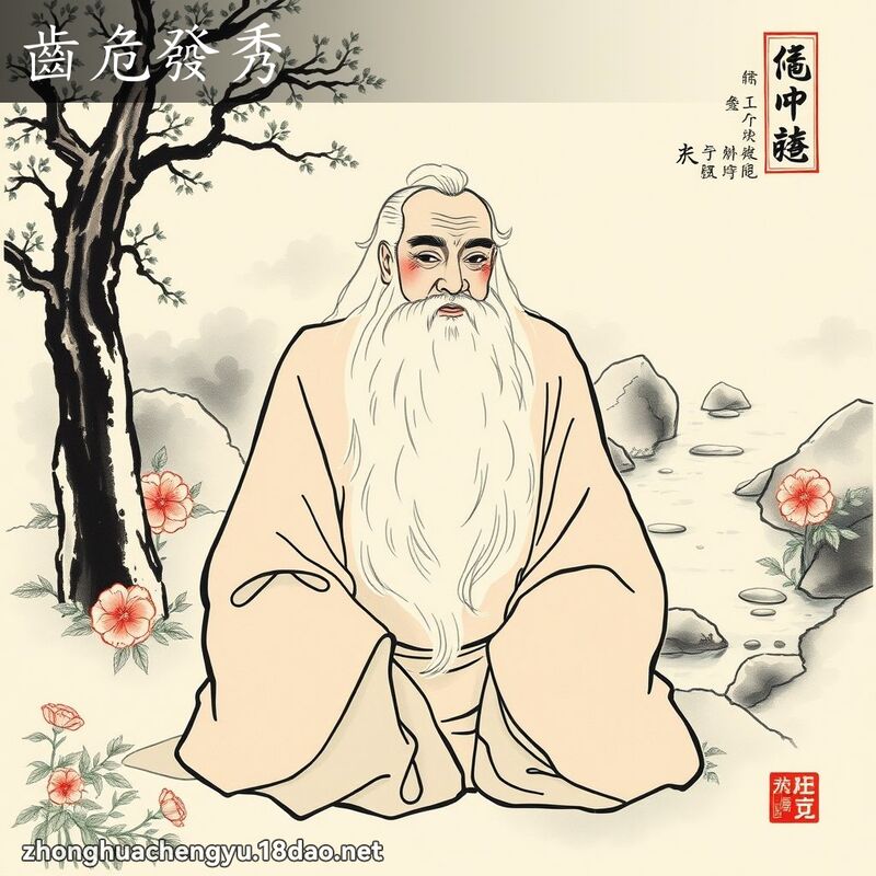 齿危发秀 - 中华成语配图