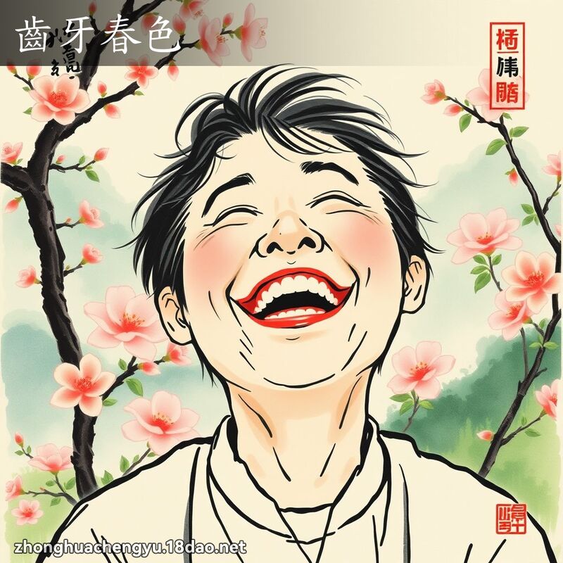 齿牙春色 - 中华成语配图