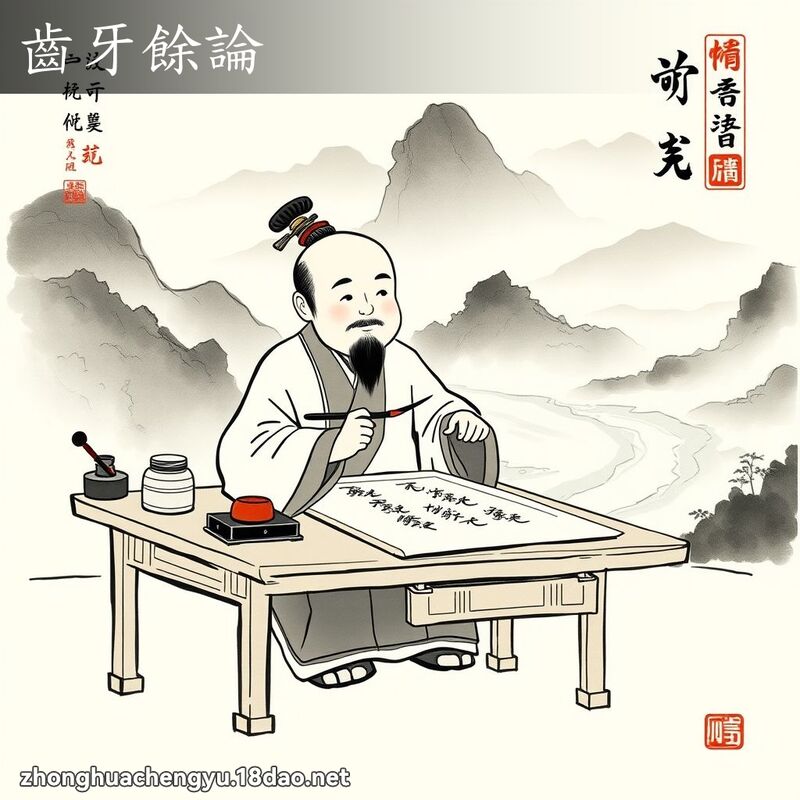齒牙餘論 - 中華成語配圖