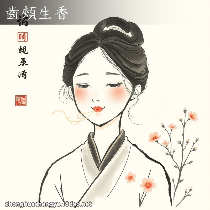 齒頰生香 - 中華成語配圖