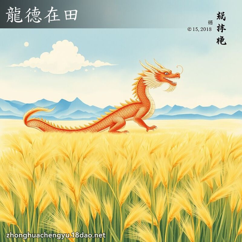 龍德在田 - 中華成語配圖