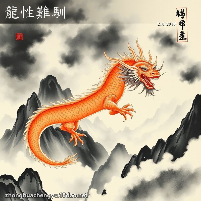 龍性難馴 - 中華成語配圖