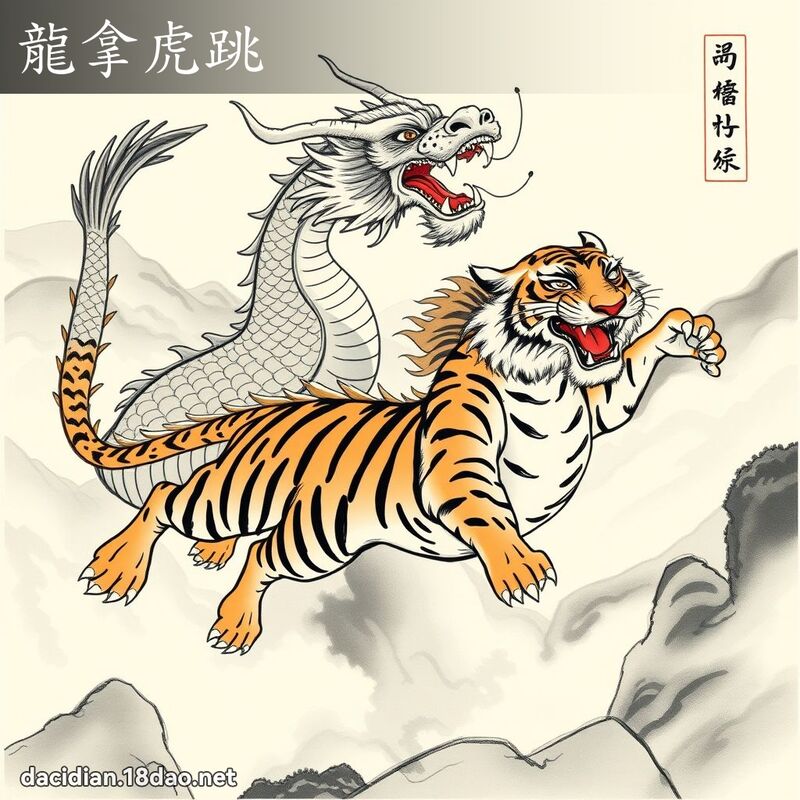 龍拿虎跳 配图