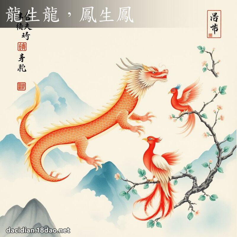 龍生龍，鳳生鳳 配图