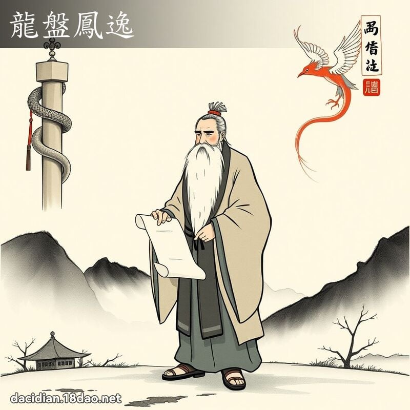 龍盤鳳逸 配图