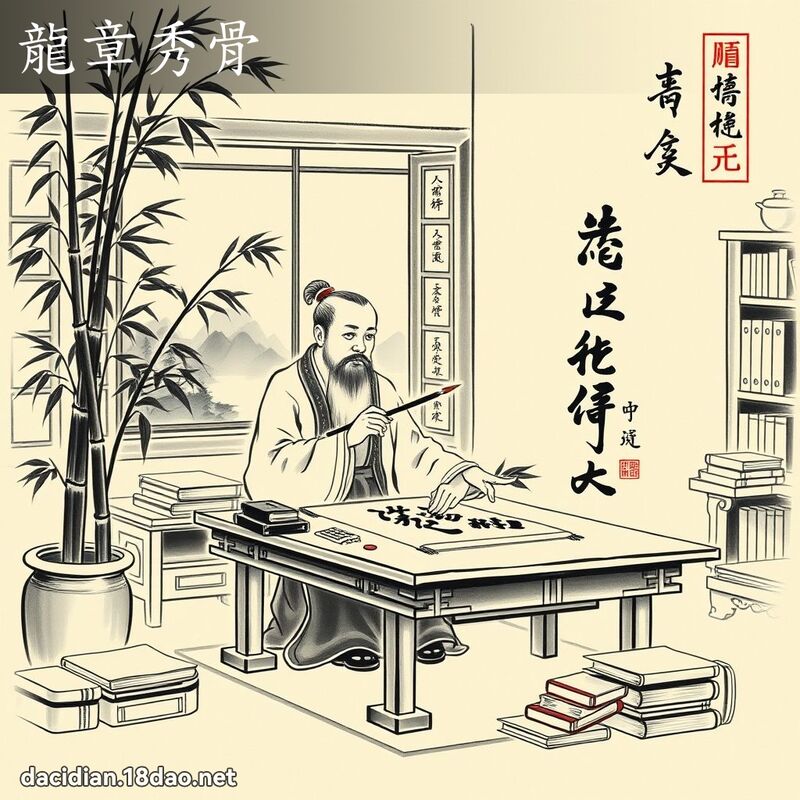 龍章秀骨 配图