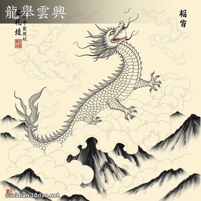 龍舉雲興 配图