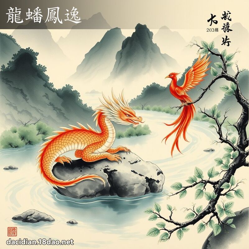 龍蟠鳳逸 配图