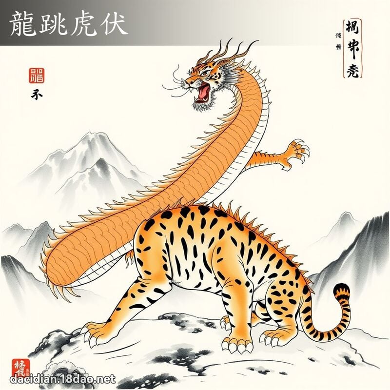 龍跳虎伏 配图
