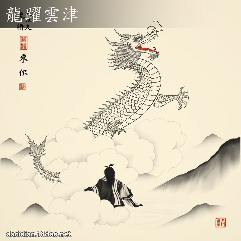 龍躍雲津 配图
