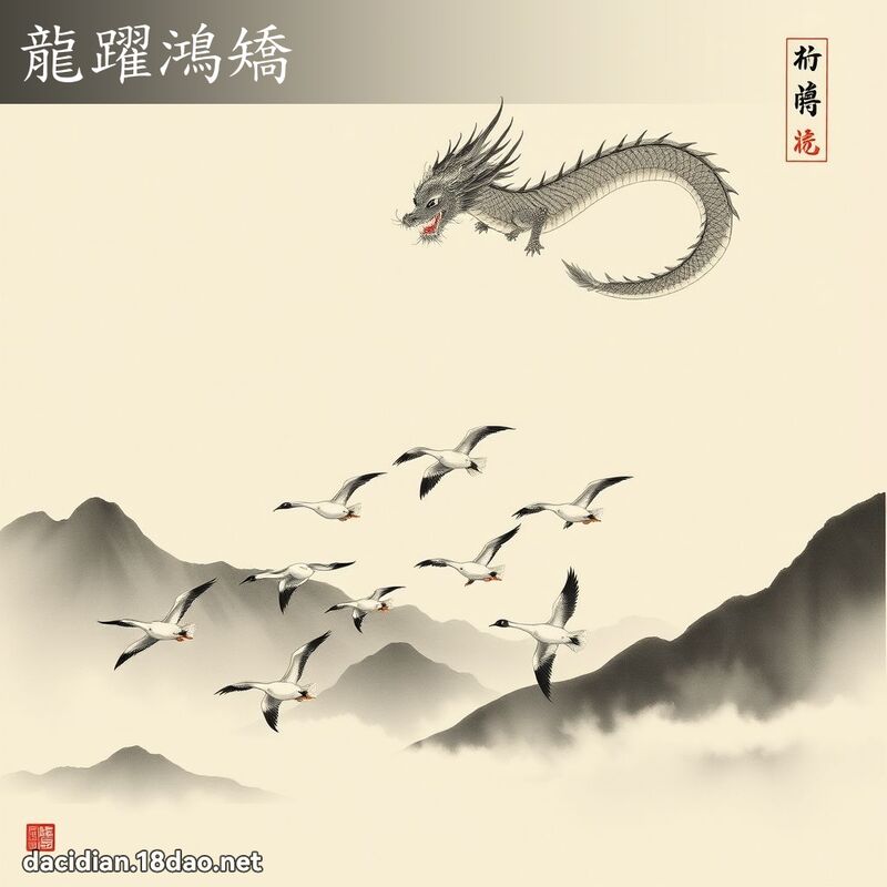 龍躍鴻矯 配图