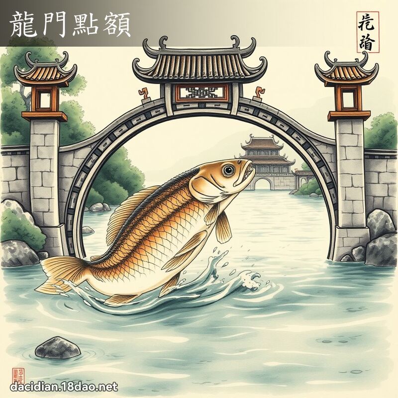 龍門點額 配图
