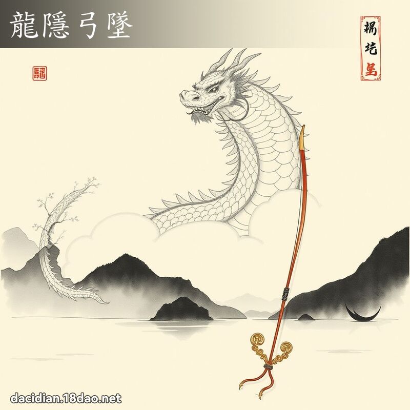 龍隱弓墜 配图