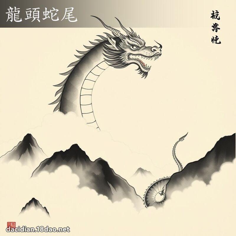 龍頭蛇尾 配图