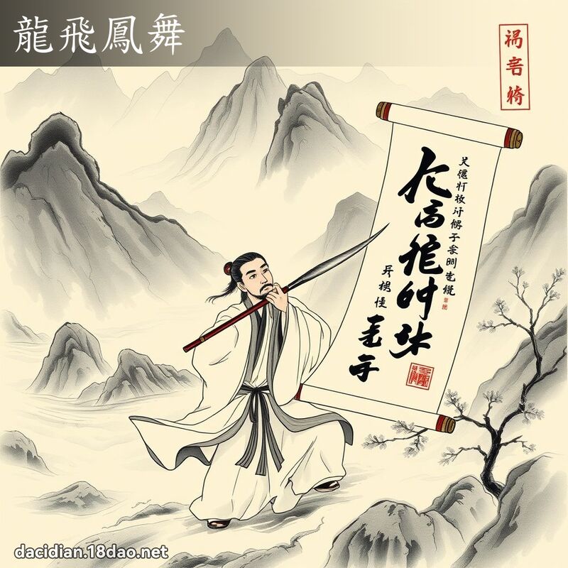 龍飛鳳舞 配图