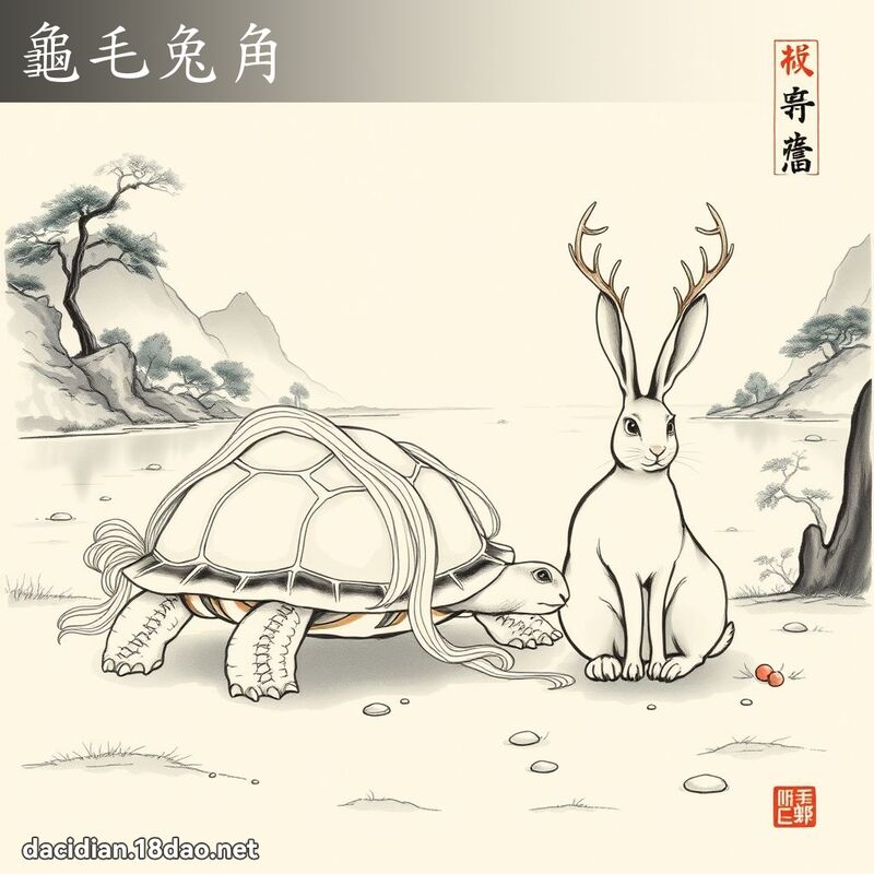 龟毛兔角 配图
