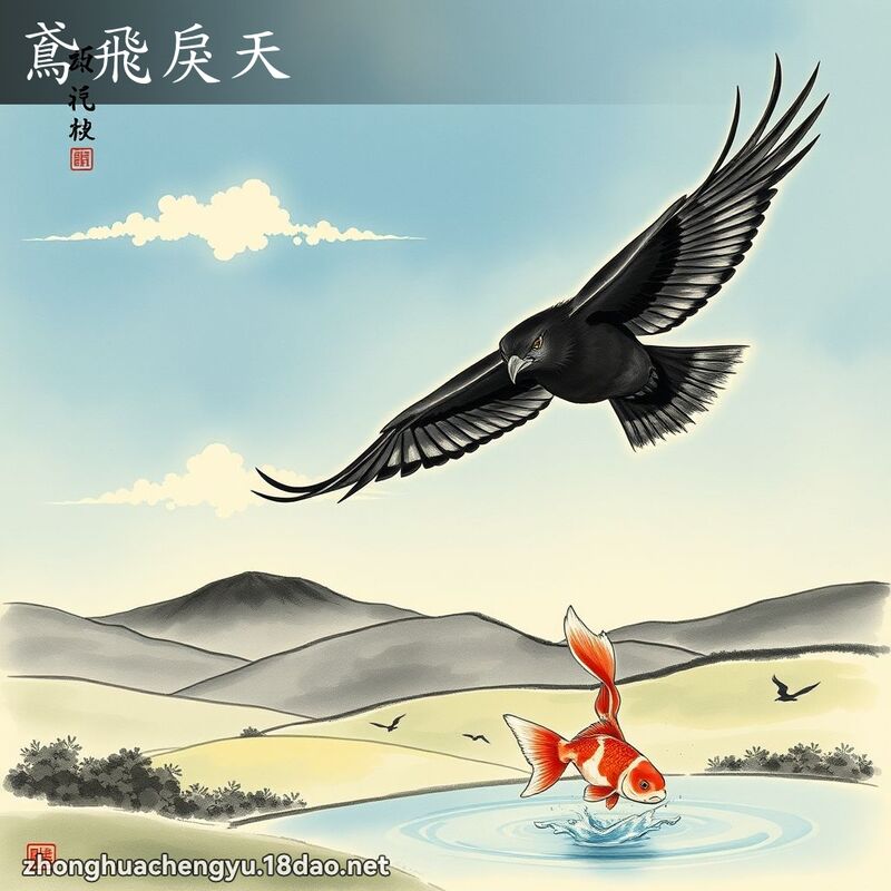 鳶飛戾天(注音:ㄩㄢㄈㄟㄌ｜ˋ ㄊ｜ㄢ,拼音:yuān fēi lì tiān) | 一把刀