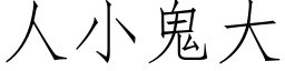 人小鬼大 (仿宋矢量字库)