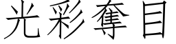 光彩奪目 (仿宋矢量字库)