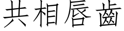 共相唇齒 (仿宋矢量字库)