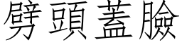 劈头盖脸 (仿宋矢量字库)