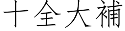 十全大补 (仿宋矢量字库)