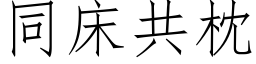 同床共枕 (仿宋矢量字库)