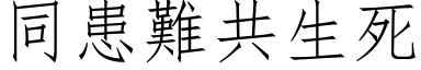 同患难共生死 (仿宋矢量字库)