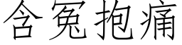 含冤抱痛 (仿宋矢量字库)