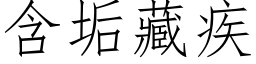 含垢藏疾 (仿宋矢量字库)