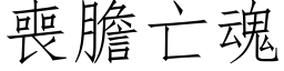 喪膽亡魂 (仿宋矢量字库)