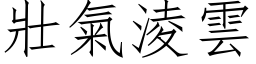 壮气凌云 (仿宋矢量字库)