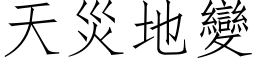 天災地變 (仿宋矢量字库)