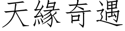 天緣奇遇 (仿宋矢量字库)