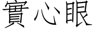 實心眼 (仿宋矢量字库)