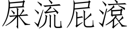 屎流屁滚 (仿宋矢量字库)