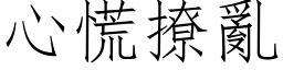 心慌撩亂 (仿宋矢量字库)