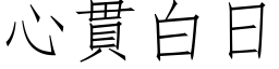 心貫白日 (仿宋矢量字库)