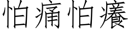 怕痛怕癢 (仿宋矢量字库)